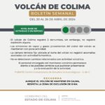 Volcán de Colima registró 2 derrumbes esta semana; sigue en semáforo verde