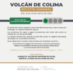 Volcán de Colima registró 4 sismos y 4 derrumbes esta semana; permanece en calma