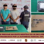 Policía Estatal y Marina detienen en Tecomán a dos hombres, por violación a la Ley Federal de Armas de Fuego y Explosivos