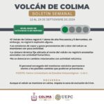 Volcán de Fuego de Colima se mantiene en calma; continúa en ‘semáforo verde’