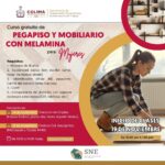 Trabajo Colima ofrece a mujeres capacitación en pegapiso y muebles de melamina