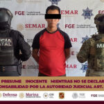 Policía Estatal y Marina detienen a un masculino con orden de aprehensión, en Colima