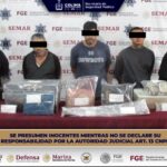 SSP y Marina detienen a tres masculinos por robo calificado en el municipio de Colima