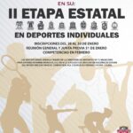 Incode prepara la segunda etapa estatal de Nacionales Conade 2025 para deportes individuales