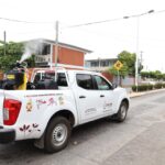 Secretaría de Salud prosigue fumigación contra dengue en Colima y Manzanillo, este miércoles