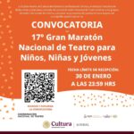 Invitan a Compañías Colimenses a sumarse al Maratón Nacional de Teatro para Niñas, Niños y Jóvenes