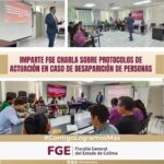 Imparte FGE charla sobre protocolos de actuación en caso de desaparición de personas