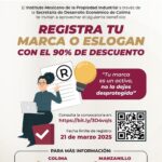 Última semana para registrar marcas con 90% de descuento, recuerda Sedeco