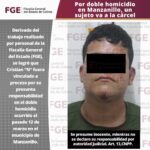 Por doble homicidio en Manzanillo, un sujeto va a la cárcel