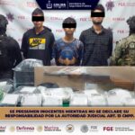 Secretaría de Seguridad Pública y Marina detienen a tres masculinos por delito federal y contra la salud
