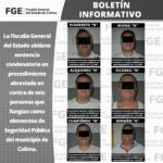 La Fiscalía General del Estado obtiene sentencia condenatoria en procedimiento abreviado en contra de seis personas que fungían como elementos de Seguridad Pública del municipio de Colima