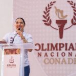 Indira Vizcaíno abanderó a deportistas colimenses que participarán en la Olimpiada Nacional Conade 2025