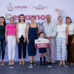 Indira Vizcaíno entrega Mi ColiBeca para Empezar a más de 3,150 mil estudiantes de preescolares y primarias públicas de Manzanillo