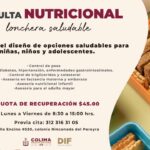 DIF Estatal invita a participar en consultas nutricionales para diseñar una lonchera saludable