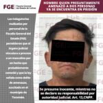 Hombre quien presuntamente amenazó a dos personasya se encuentra en prisión