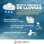 Seguirán las lluvias en el estado de Colima; UEPC pide estar alertas y evitar riesgos