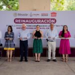 Indira Vizcaíno reinauguró la escuela primaria Distribuidores Nissan # 3 ‘Gregorio Macedo López’