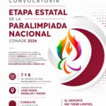 Incode convoca a participar 7 y 8 de agosto en la etapa estatal de la Paralimpiada Nacional 2026
