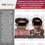 PDI REALIZA CATEOS SIMULTÁNEOS EN CUATRO MUNICIPIOS; FGE MARCA UN ANTES Y UN DESPUÉS EN LA INVESTIGACIÓN DE DELITOS