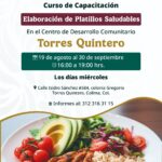 DIF Estatal Colima impulsa capacitación gratuita con cursos de cocina y elaboración de productos artesanales