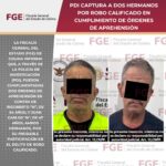 PDI CAPTURA A DOS HERMANOS POR ROBO CALIFICADO EN CUMPLIMIENTO DE ÓRDENES DE APREHENSIÓN