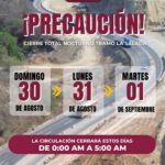 Seidum Colima alerta sobre cierre total nocturno en ‘La Salada’ este domingo, lunes y martes