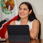 Indira Vizcaíno e integrantes de Fundación Teletón revisan detalles finales para la inauguración del CRIT Colima
