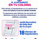 Llevarán servicios gratuitos de salud a Valle Real con el programa «El Ayuntamiento en tu Colonia»