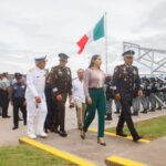 Gobernadora Indira Vizcaíno asistió a inauguración de nuevas instalaciones de la Guardia Nacional en Tecomán